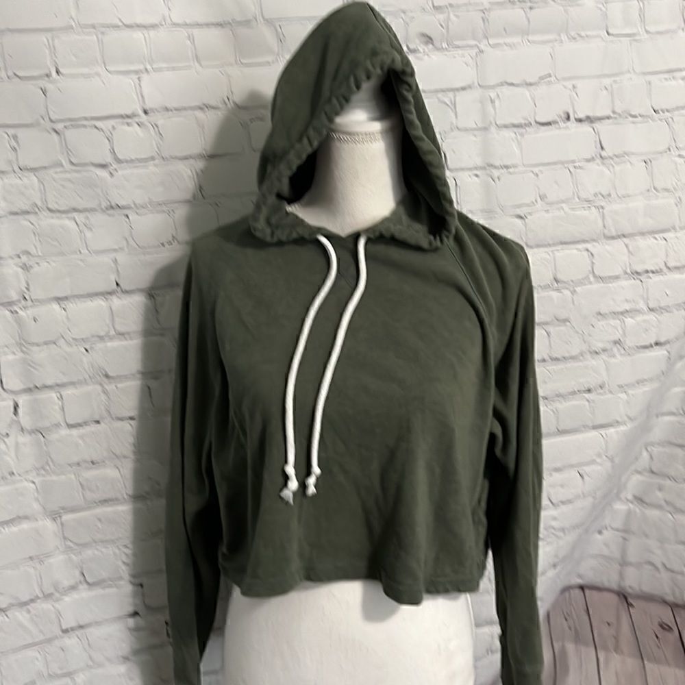Divided - green Crop Hoodie - M